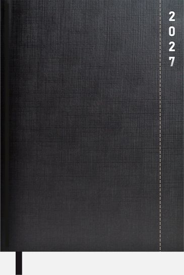 AGENDA A�O 2027 17,5X24CM DP SKYPE CUBIERTA RIGIDA ACO NEGR