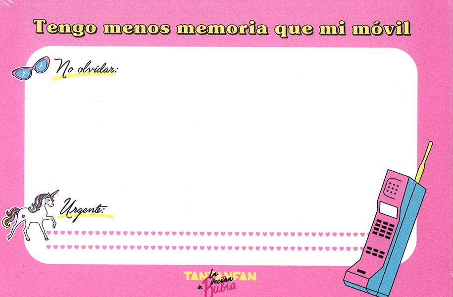 TACO DE NOTAS LA VECINA RUBIA