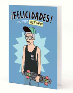TARJETAS MODERNA DE PUEBLO FELICIDADES