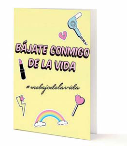 TARJETAS LA VECINA RUBIA BAJATE CONMIGO DE LA VIDA