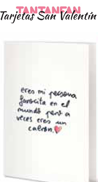 TARJETA SAN VALENTIN AITOR SARABIA ERES MI PERSONA FAVORITA