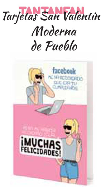 TARJETA SAN VALENTIN MODERNA DE PUEBLO FACEBOOK