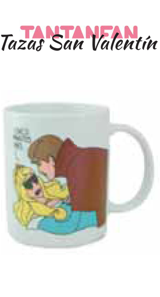 TAZA SAN VALENTIN MODERNA DE PUEBLO 5 MINUTOS