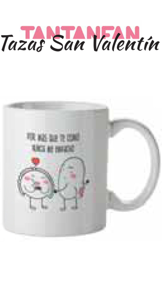 TAZA SAN VALENTIN CROQUETA Y EMPANADILLA