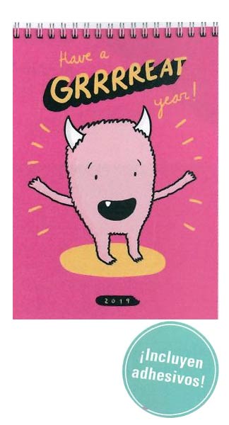 CALENDARIO 2019 PARED LYONA HAVE A GRRRREAT YEAR