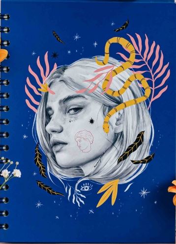 LIBRETA A5 TAPA DURA NARANJALIDAD 'CLASSIC BLUE'