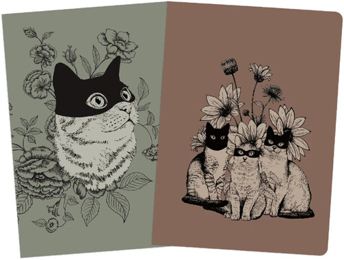 PACK 2 CUADERNOS COSIDOS GATOS LAURA AGUSTI