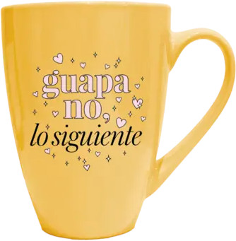 TAZA EXTRA GRANDE GUAPA. LA VECINA RUBIA
