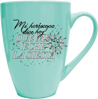 TAZA EXTRA GRANDE MI HOROSCOPO. LA VECINA RUBIA