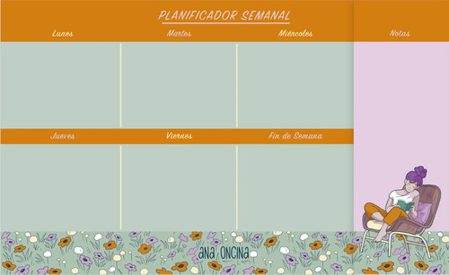 AGENDA ESCOLAR SEMANAL 2025-2026 ANA ONCINA