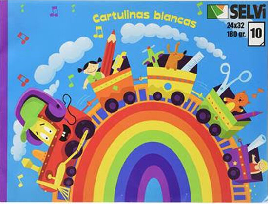 BLOCK MANUALIDADES CARTULINA BLANCA 10H-PACK 20U
