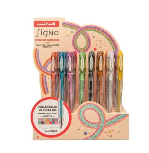 BOLI PURPURINA 1MM GEL SIGNO SPARKLING - 48U EXP.