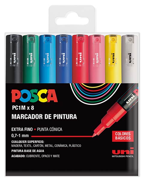 ROTU POSCA PC5M VERDE CLARO - CAJA 6 ( PC-5M5 )