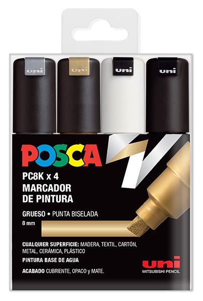 ROTU POSCA PC17K PLATA - CAJA 5