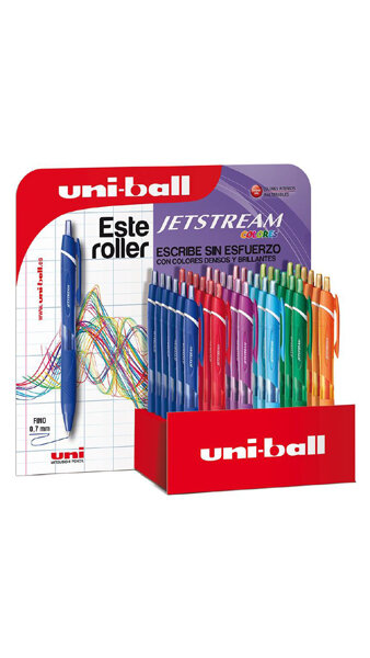 BOLI JETSTREAM 07MM COLORES 36U EXPOSITOR (SXN-150C)