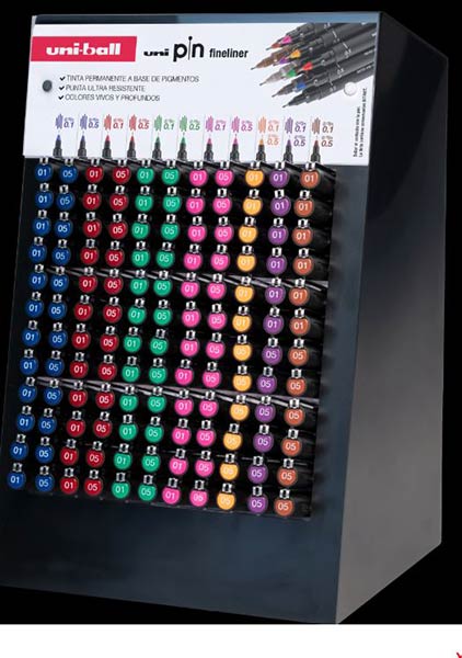 BOLI EYE MICRO COLORES BASICOS - 36U EXPOSITOR (UB150/3D)