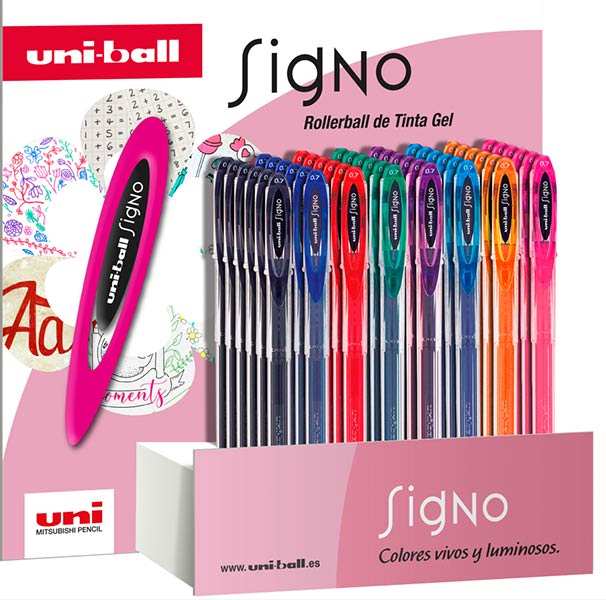 BOLI GEL 07MM COLORES SURTIDOS 48U EXP. SIGNO UM-120