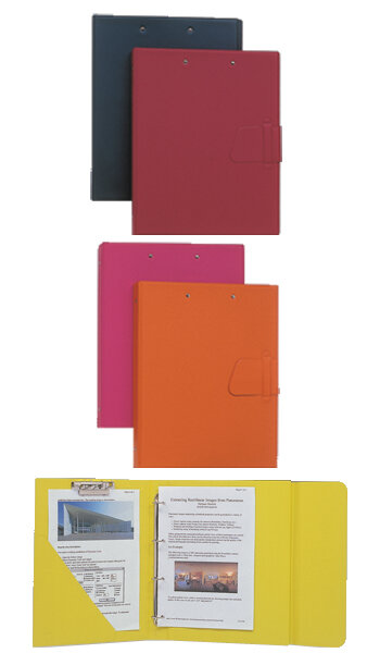 CARPETA 4A 25MM FOLIO C/MINICLIP C/TRABILLA PVC COLORES