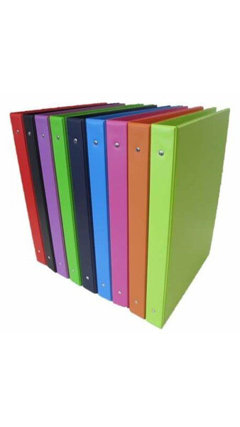 CARPETA 4A 25MM FOLIO PVC COLORES-PACK 6U (ESCOLAR)