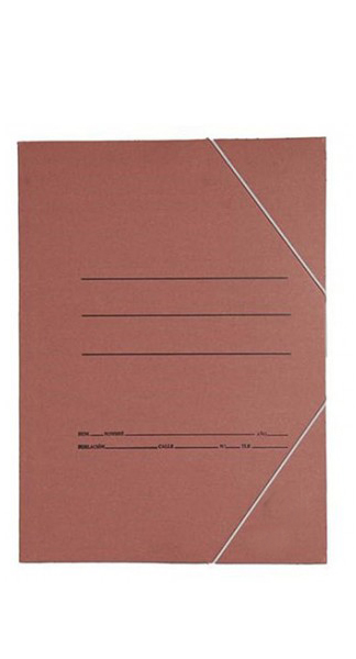 CARPETA GOMAS/SOLAPA FOLIO CUERO PACK 20U