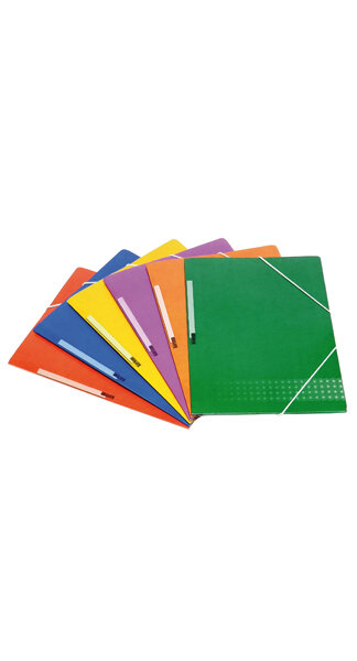 CARPETA GOMAS/SOLAPAS CARTON PLAST. FOLIO COLORES SURTIDO