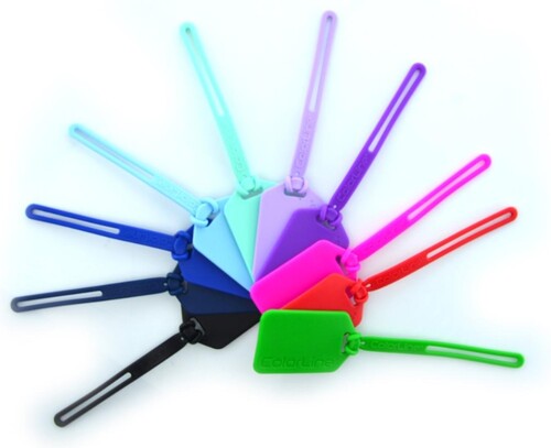 TARJETA IDENTIFICATIVA MALETA SILICONA COLORLINE 24U BOTE