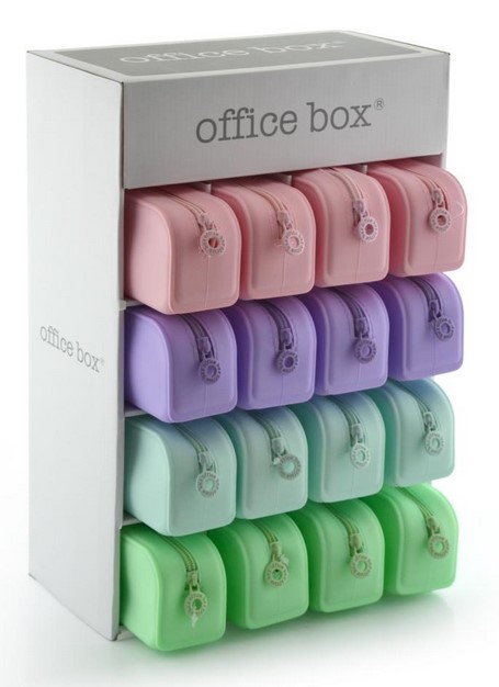 PORTATODO RECTANGULAR SILICONA BLUSH PASTEL SURT.- 16U EXP