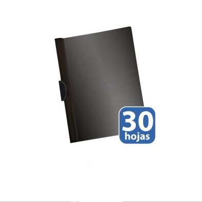 DOSSIER CLIP PLASTICO A4 30H NEGRO PACK 10U