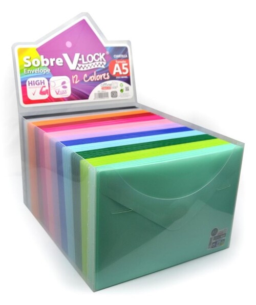 DOSSIER CLIP PLASTICO A4 30H AZUL PACK 10U