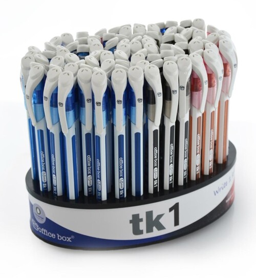 BOLI TK1 COLORES BASICOS 100U EXPOSITOR OFFICE BOX
