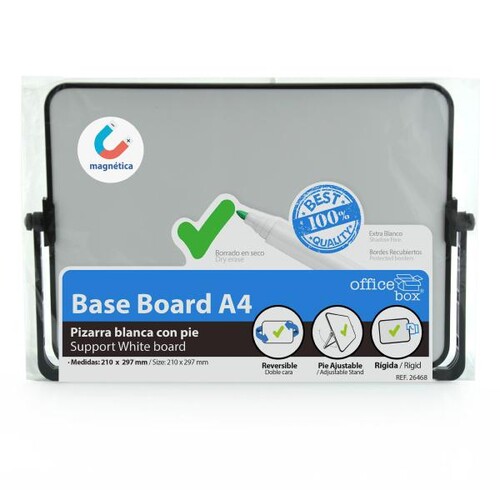 PIZARRA A4 BLANCA MAGNETICA C/PIE A4 REVERSIBLE