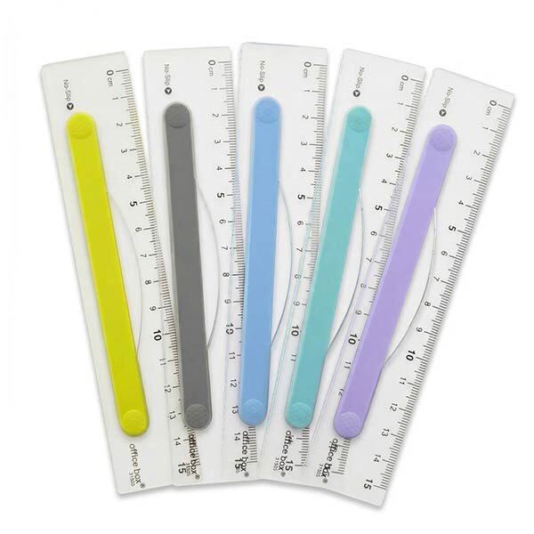 REGLA 15 CM FLEXIBLE ANTIDESLIZANTE 40U BOTE