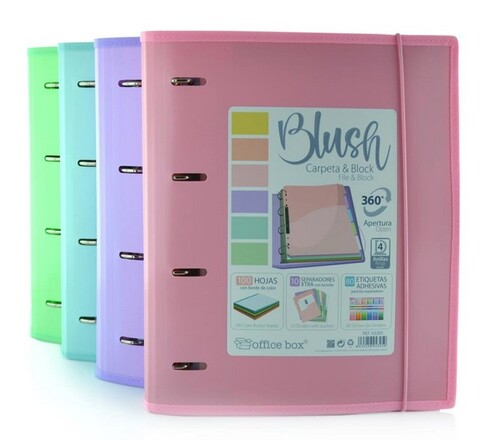 CARPEBLOCK A4+ 4A 32MM PP BLUSH PASTEL SURTIDOS