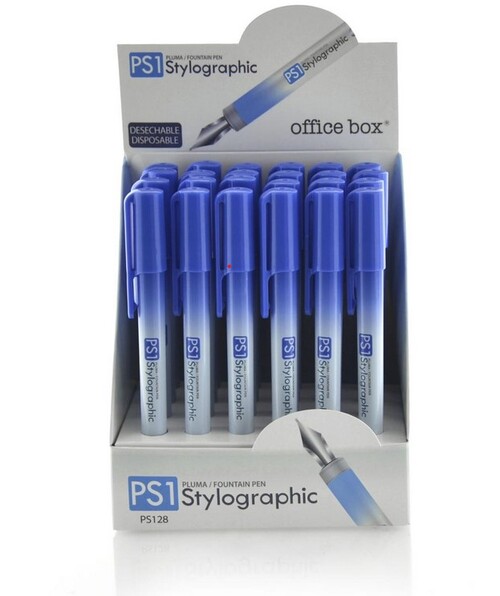 PLUMA DESECHABLE AZUL PS1 STYLOGRAPHIC - 24U EXP.