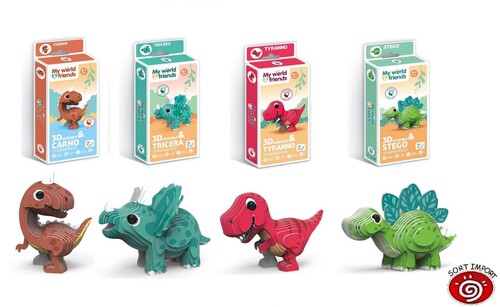 PUZZLE 3D BEBES DINOSAURIOS 4 MODELOS SURTIDOS