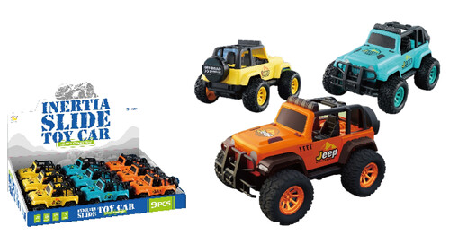 VEHICULO JEEP 14X10CM 3 COLORES SURTIDOS - EXP. 9U