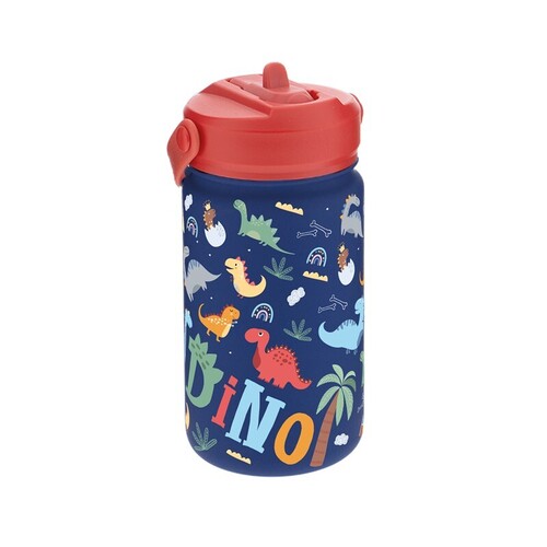 BOTELLA TERMICA 330ML C/ ADAPTADOR INFANTIL DINOS