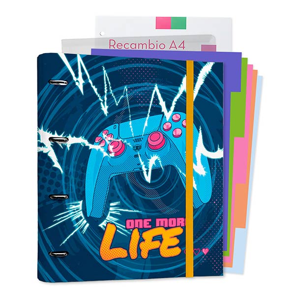 CARPEBLOCK 4A C/GOMA GAMER ONE MORE LIFE