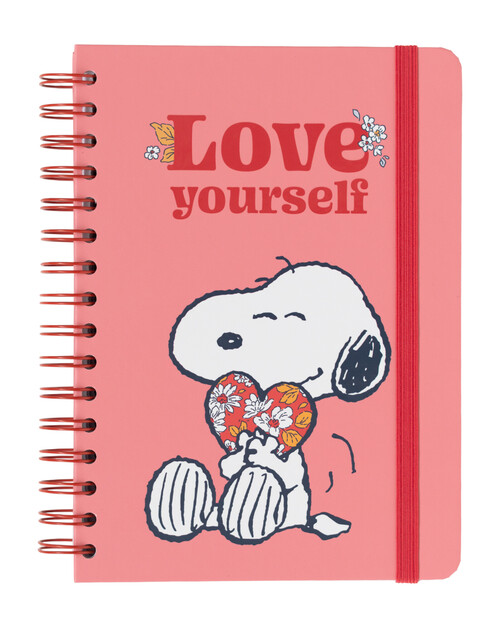 BLOCK A5 HN 90H TAPA FORRADA SNOOPY LOVE YOURSELF
