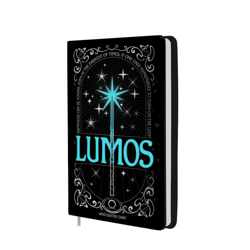 LIBRETA A5 CON LUZ HARRY POTTER LUMOS MAXIMA