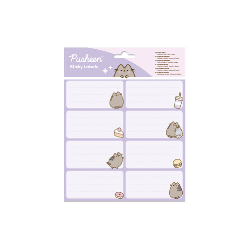 ETIQUETAS ESCOLARES ADHESIVAS PUSHEEN MOMENTS