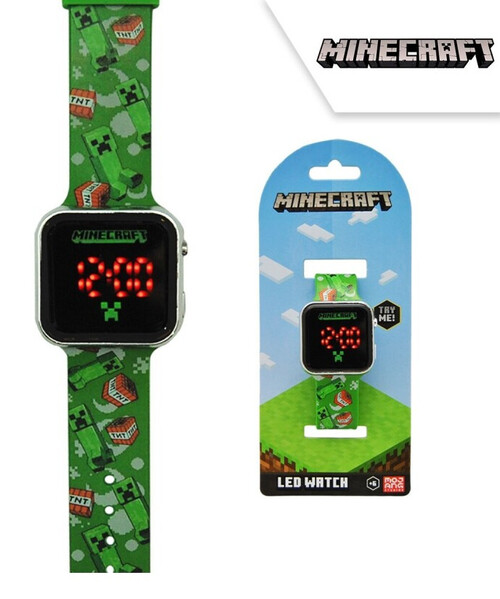 RELOJ LED MINECRAFT 18X7,5X3CM