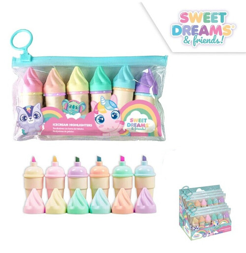 SET 6 ROTU FLUOR MINI FORMA HELADO EN BOLSA - EXP. 6U