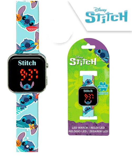 RELOJ LED STITCH 18X7,5X3CM