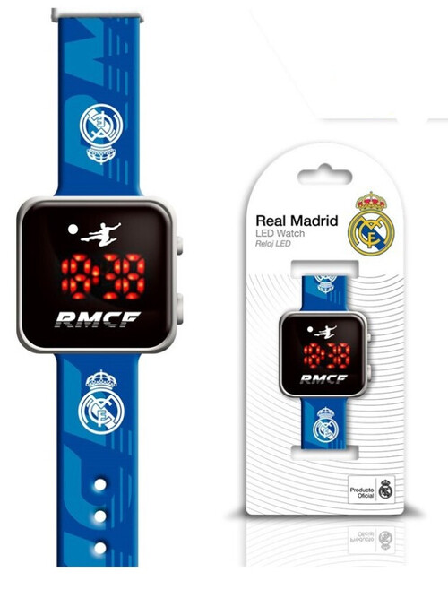 RELOJ LED REAL MADRID AZUL 18X7,5X3CM