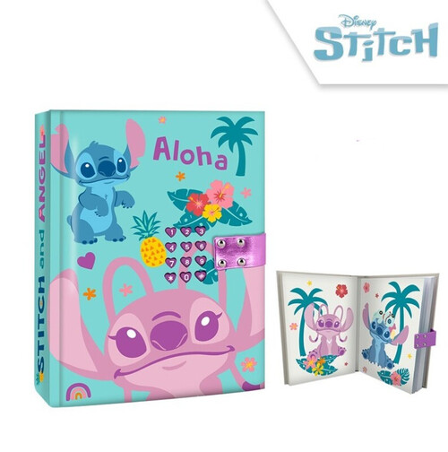 DIARIO SECRETO CON CODIGO + SONIDO STITCH