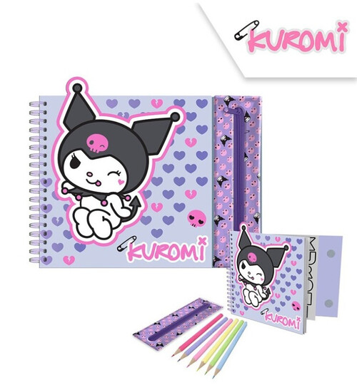CUADERNO ACTIVIDADES C/PORTATODO REMOVIBLE KUROMI