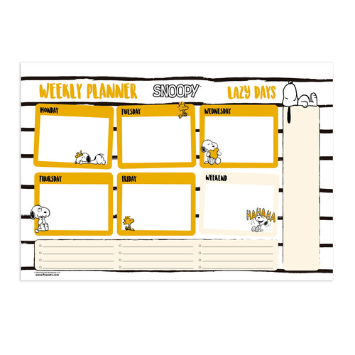 VADE SEMANAL A4 54H SNOOPY LAZY DAYS