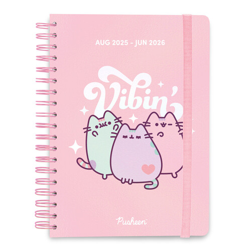 AGENDA ESCOLAR A5 SV 25-26 ESPIRAL TAPA DURA PUSHEEN