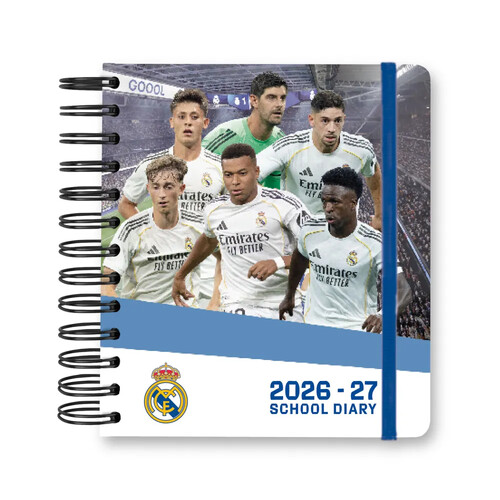 AGENDA ESCOLAR 26-27 14X16CM DP REAL MADRID